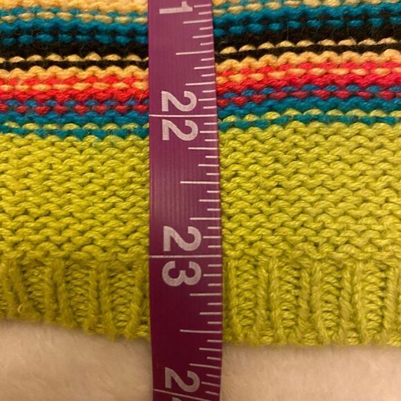 Sag Harbor Sport Multicolor Striped Cardigan Size Medium - Picture 11 of 11